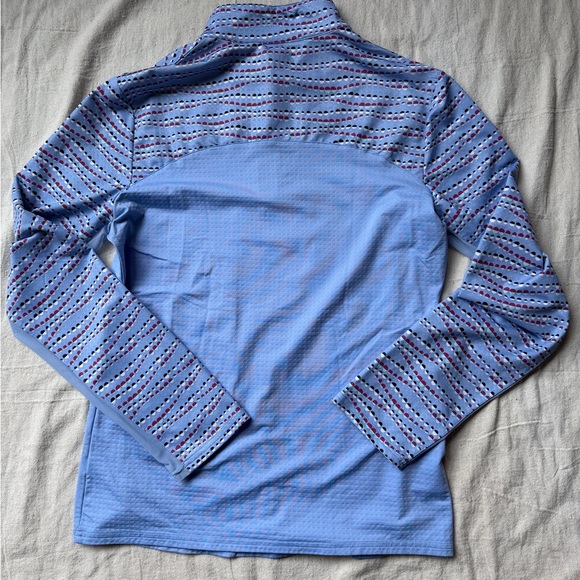 Bette & Court M Golf 1/4 Zip Women's Light Blue Long Sleeve Athletic - Picture 3 of 6